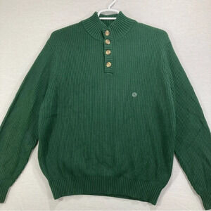 NWT Crown & Ivy Men’s Cotton Blend Green Sweater Size XL‎